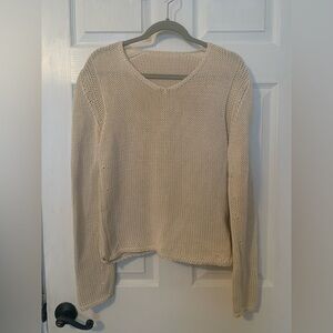 Small Dirocco - Neutral Cream Color Sweater - Size Small - 100% Baumwolle